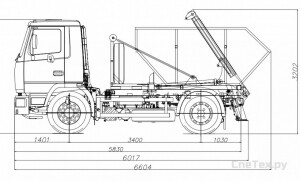 Мусоровоз МАЗ МКС-3501 — 8 м3 9 тонн