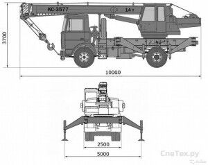 Кран автомобильный МАЗ КС-3577-3